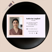 Modern Abstrakte Damen Beauty Face Logo Ernennung Visitenkarte