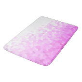 Modern Abstrakte Fuchsia Pink Girly Cube Gradient Badematte (Schrägansicht)
