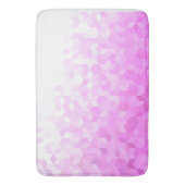 Modern Abstrakte Fuchsia Pink Girly Cube Gradient Badematte (Vorderseite Vertikal)
