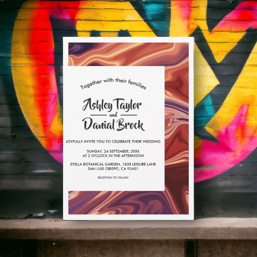 Modern Abstrakte Kunst, Dichtung und Musik Einladung