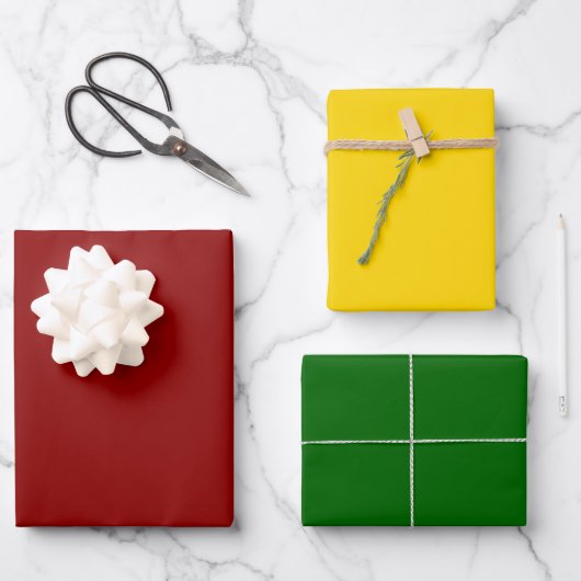 Modern Abstrakte Weihnachtsgrün Geschenkpapier Set (Vorderseite)