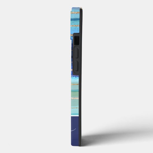 Modern Abstrakter Glitzer Sparkasse Case-Mate iPhone Hülle (Rückseite / Links)