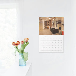 Modern Abstraktes Beauty Face Logo Kalender
