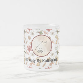 Modern Abstraktes Beauty Face Logo Mattglastasse