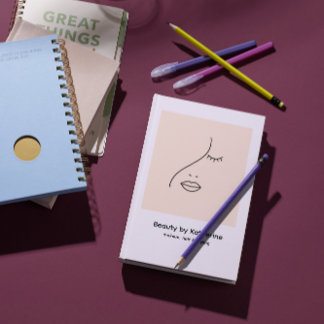 Modern Abstraktes Beauty Face Logo Notizblock