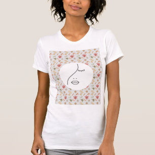 Modern Abstraktes Beauty Face Logo T-Shirt