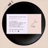 Modern Abstraktes Beauty Face Logo Treuekarte