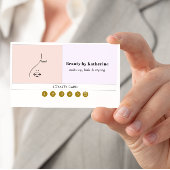 Modern Abstraktes Beauty Face Logo Treuekarte