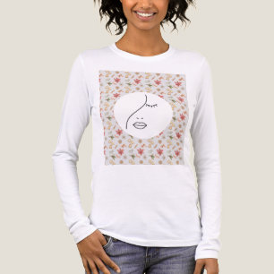 Modern Abstraktes Beauty Face Logo Tri-Blend Shirt