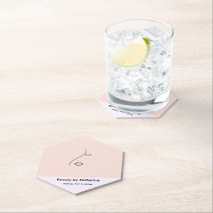 Modern Abstraktes Beauty Face Logo Untersetzer