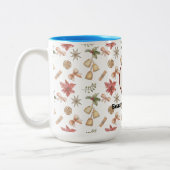 Modern Abstraktes Beauty Face Logo Zweifarbige Tasse (Links)