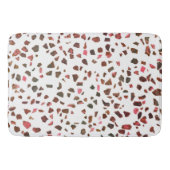 Modern Abstraktes Marmorrosa Terracotta auf dem Mo Badematte (Vorderseite)