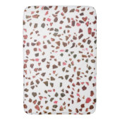 Modern Abstraktes Marmorrosa Terracotta auf dem Mo Badematte (Vorderseite Vertikal)