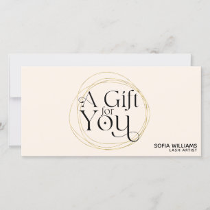 Modern abstraktes Zertifikat-Geschenkkarte-Logo