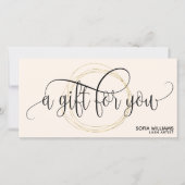 Modern abstraktes Zertifikat-Geschenkkarte-Logo (Vorderseite)