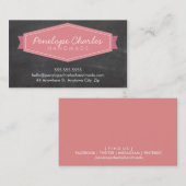 MODERN ABZEICHEN LOGO helle, fette Korallenkalkpap Visitenkarte (Vorne/Hinten)