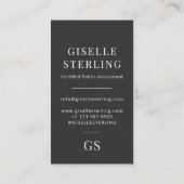 Modern Accountant Tax Preparer CPA Visitenkarte (Rückseite)