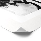 Modern Ace of Hearts Couple Wedding Photo Poster (Ecke)