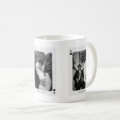 Modern Ace of Spades 3 Couple Photos Custom Kaffeetasse (VorderseiteRechts)
