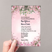 Modern Acrylic Wedding Invitation Acryleinladungen (Insitu (Handheld))