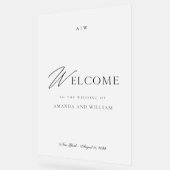 Modern Acrylic Wedding Welcome Sign Acrylschild (Winkel)