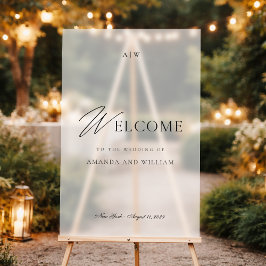 Modern Acrylic Wedding Welcome Sign Acrylschild