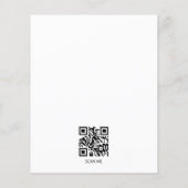 Modern Add Your Logo Typografy Foto Grid White Flyer (Hinten)