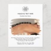 Modern Add Your Logo Typografy Foto White Flyer (Vorne)