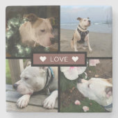 Modern Add Your Photo Collage Steinuntersetzer (Vorderseite)