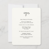 Modern Address Change Simple Christmas Tree Moving Ankündigung (Rückseite)