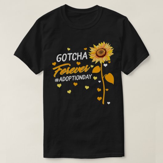 Modern Adoption Day Announcement Gotcha Forever Ad T-Shirt (Design vorne)