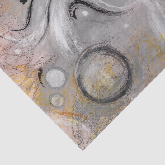 Modern Aesthetic Abstract Decoupage Tissue Paper Seidenpapier (Ausschnitt)