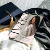 Modern Aesthetic Photo Graduation Invitation Einladung