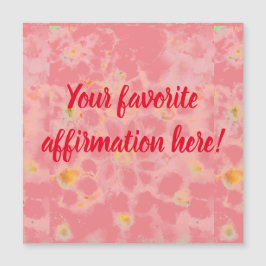 Modern Affirmation Abstraktes Blumendesign Magnet