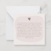 Modern Affirmation Motivation Card Mitteilungskarte (Rückseite)