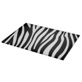 Modern African Mountain Zebra Animal Print Muster Schneidebrett (Ecke)
