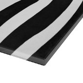 Modern African Mountain Zebra Animal Print Muster Schneidebrett (Ecke)