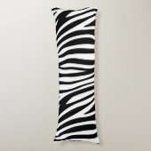 Modern African Mountain Zebra Animal Print Muster Seitenschläferkissen (Vorderseite Vertikal)