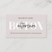 Modern Aftercare Botox Instructions Business Card Visitenkarte (Vorderseite)