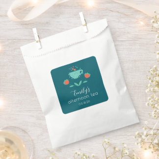 Modern–Afternoon Tea Party Favor Bag Geschenktütchen