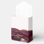 Modern Agate Geode Burgundy Gold Blush Geschenkschachtel (Geöffnet)