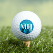 Modern Agate Golfer Initial Monogram Golfball (Insitu T-Shirt)