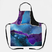 Modern Agate MultiColored Schürze (Vorderseite)