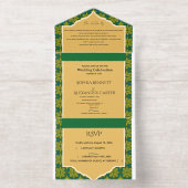 Modern All-in-One Wedding Invite All-in-One-Einladung (Innenseite)