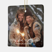 Modern All is Calm All is Bright Foto Keramikornament (Links)