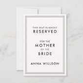 Modern | Altes Geld reserviert Platz Tag (Vorderseite)