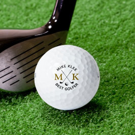 Modern am besten Golfer Monogram Golfball