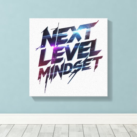 Modern Ambition and Hustle Graphic Leinwanddruck (Insitu (Holzboden))