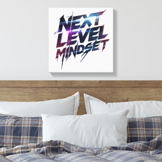 Modern Ambition and Hustle Graphic Leinwanddruck (Insitu (Schlafzimmer))