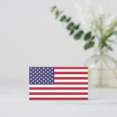 Modern America, Business Card, American Flag / USA Visitenkarte (Stehend Vorderseite)